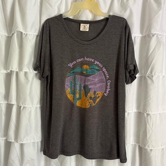 XL boutique “you can have your space cowboy” western graphic tee - relax fit - Picture 1 of 6
